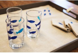 PACK DE 6 VERRES MOTIF HWITET