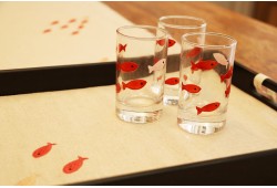 PACK DE 6 VERRES MOTIF HWITET