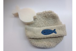 GANT DE TOILETTE ROND HWITET AVEC SAVON GANT DE TOILETTE ROND HWITET AVEC SAVON