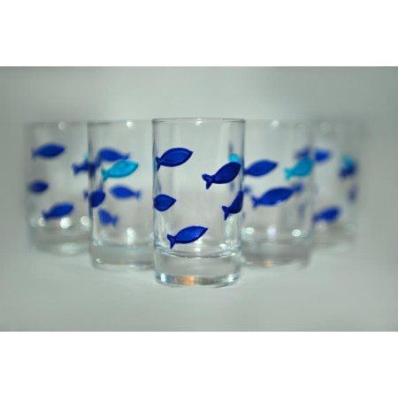 PACK DE 6 VERRES MOTIF HWITET