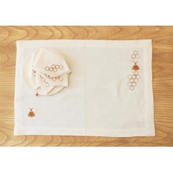Fond de plateau Abeille pour Sets De Table & Fonds De Plateaux Fond de plateau Abeille pour Sets De Table & Fonds De Plateaux