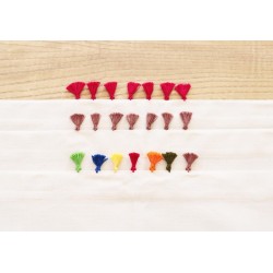 Set de table a Pompons multi couleurs pour Sets De Table & Fonds De... Set de table a Pompons multi couleurs pour Sets De Table & Fonds De...