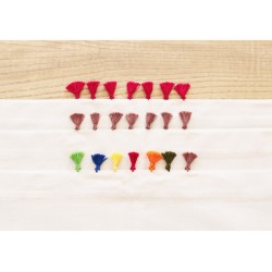 chemin de table pompon pour NAPPES & CHEMINS DE TABLES chemin de table pompon pour NAPPES & CHEMINS DE TABLES