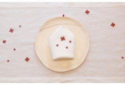 Chemin de table njoum rouge /doré pour NAPPES & CHEMINS DE TABLES Chemin de table njoum rouge /doré pour NAPPES & CHEMINS DE TABLES