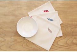 Serviette de table 40*40 nœud marin Serviette de table 40*40 nœud marin